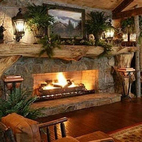 48 Marvelous Country Living Room Design Ideas With Fireplace Mantle