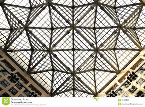 Skylight With Grid Framework Stock Image Image Of Hall