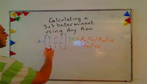 This calculator calculates the determinant of 3x3 matrices. Calculating the Determinant Using Any Row or Column ...