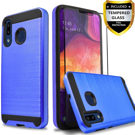 Samsung Galaxy A10e Phone Case With Tempered Glass Screen Protector
