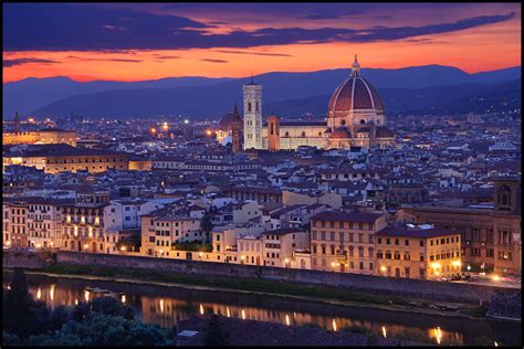 Florence Skyline From Piazzale Michelangelo Dominating The Flickr