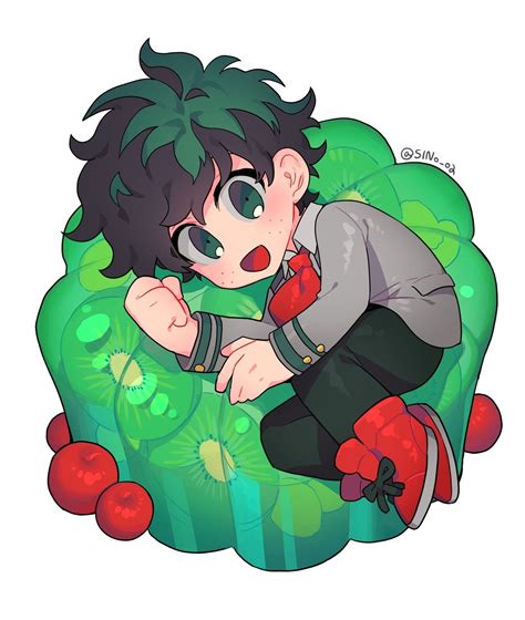 Midoriya Izuku Kawaii Anime Chibi Cute Kawaii Drawings