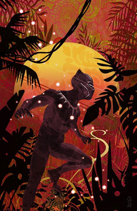 Black Panther Gold Foil Print In 2021 Black Panther Art Panther Art