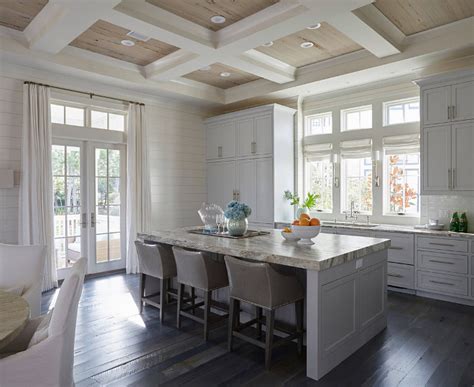 Kitchen, island, shiplap, wood beams, kitchen nook, modern farmhouse, farmhouse sink beverage building & remodeling www.facebook.com/. Florida Beach House with New Coastal Design Ideas - Home ...