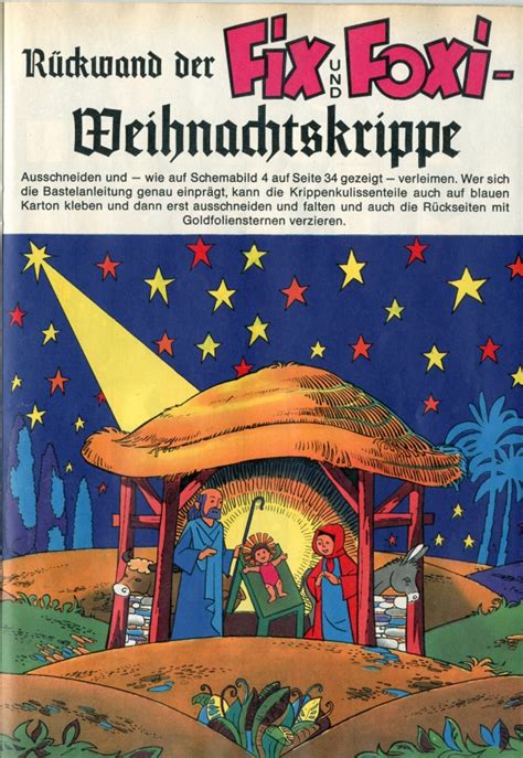 Bastelbogen Weihnachtskrippe 1973 Kaukapedia