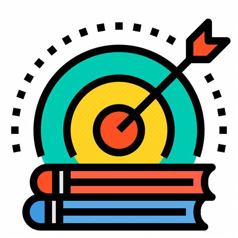 Book Education Goal Learning School Student Target Icon