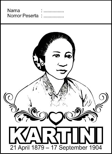 Perjuangan ibu ra kartini dalam memperjuangkan kesetaraan derajat wanita memang harus diapresiasikan. Gambar Mewarnai Kartinian - GAMBAR MEWARNAI HD