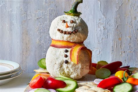 Snowman Cheese Ball Recipe Recipe Christmas In July Cheese Ball