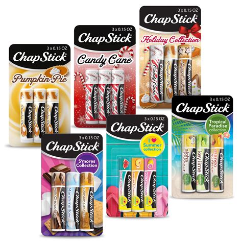ChapStick Fan Favorites Flavored Lip Balm Tubes 0 15 Oz Box Of 6