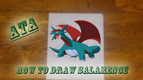 How To Draw Salamence Part 1 Youtube
