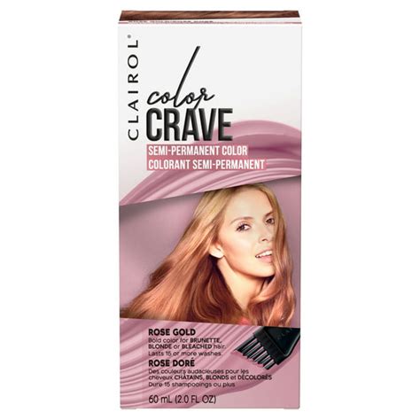 Clairol Color Crave Semi Permanent Hair Color Rose Gold