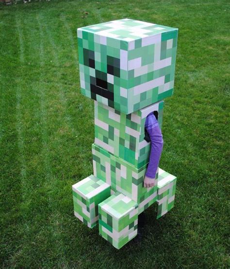 Telescoping Minecraft Creeper Costume Minecraft Halloween Costume Creeper Costume Minecraft