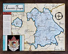 Map of the Kingdom of Bavaria Kinereich Bayern - Etsy