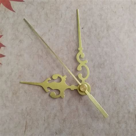 50pcs Best Quality Gold Metal Quartz Clock Arrows Clock Hands For Diy