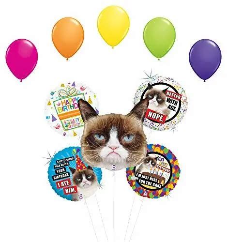 Grumpy Cat Birthday Party Supplies Balloon Bouquet Decorations 1799