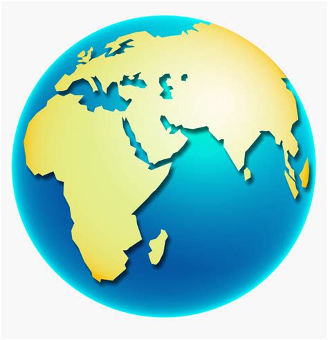 Globe Earth World Map Clip Art Africa On Globe Cartoon Hd Png