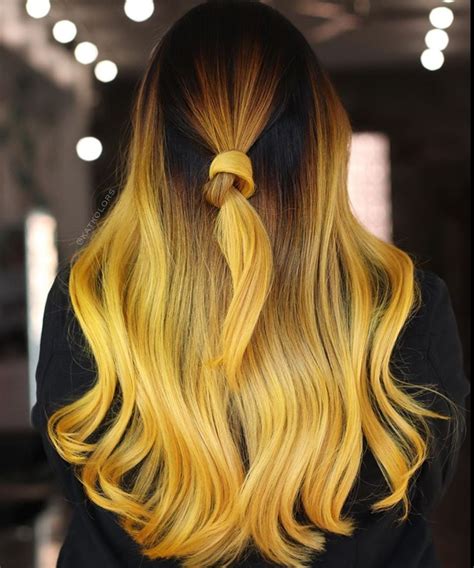 Yellow Hair In 2020 Yellow Hair Light Brown Balayage Long Brown Hair