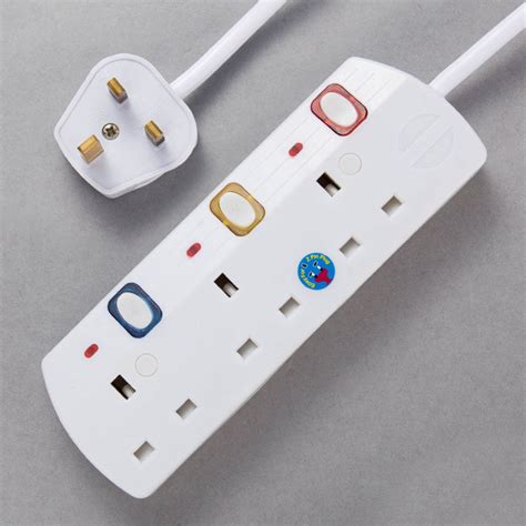 China 3 Way Uk Switched Electrical Power Extension Socket China