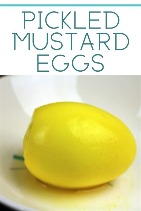 Pickled Mustard Eggs