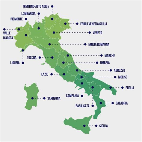 Distruttivo Puro Dipendente Mappa Regioni Italiane E Province Oncia Gli