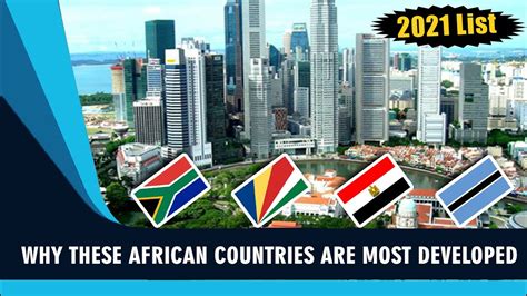 Top 10 Most Developed Countries In Africa 2021 Youtube