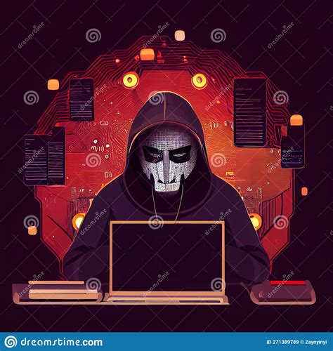 Anonymous Hacker Concept Of Hacking Cybersecurity Cybercrime