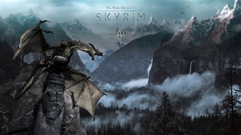 Skyrim Desktop Dragon Wallpaper 71 Images