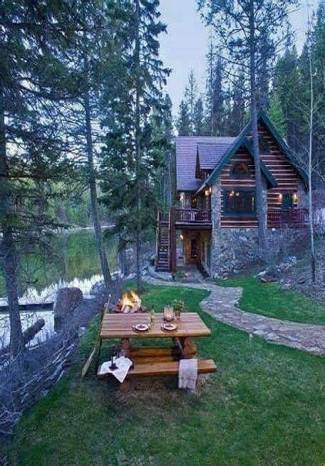 Cabin In The Woods On A Lake And My Favorite Combination Of Wood
