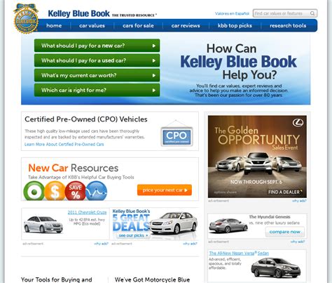kelley blue book services  car values tjs daily