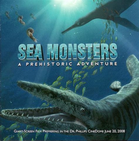 Sea Monsters A Prehistoric Adventure 2007 Poster Us 16392400px