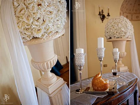 All Ivory Floral Topiaries For Wedding Ceremony Flowers And Decor