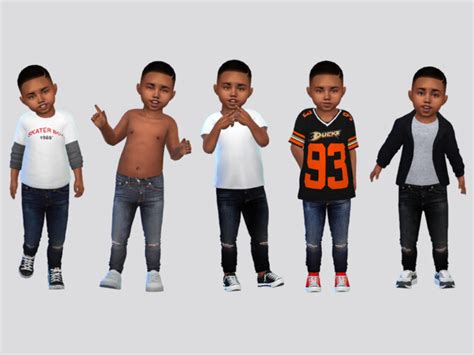 Lil Rocker Denim Jeans Toddler By Mclaynesims At Tsr Sims 4 Updates