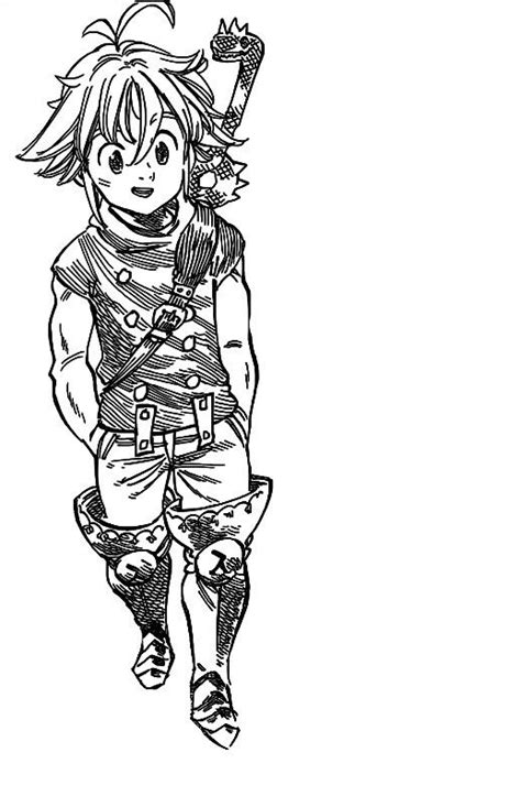 Seven Deadly Sins Anime Coloring Pages Coloring Pages