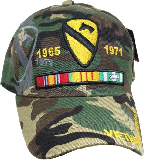 1st Cavalry Division Vietnam Veteran Ribbon Shadow Mens Cap The