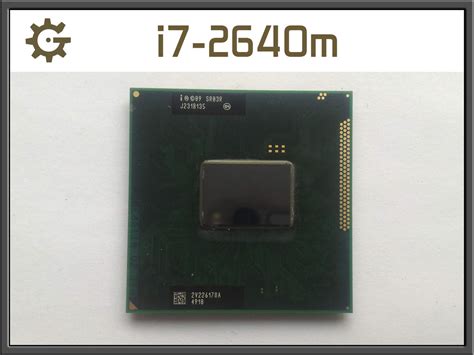 Процессор Intel Core I7 2640m Ноутбук 28 35ghz Socket G2 35w Sandy
