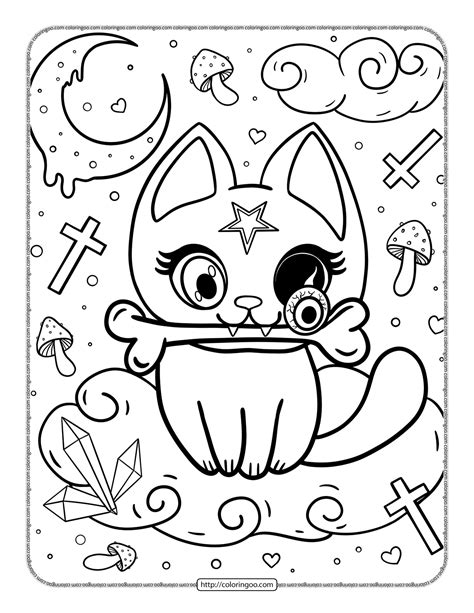 Cute And Creepy Kawaii Coloring Book 06