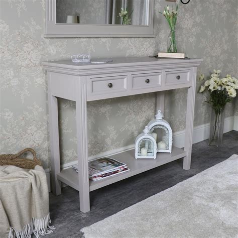 Grey Living Room Furniture Tv Cabinet Console Table And Wall Mirror