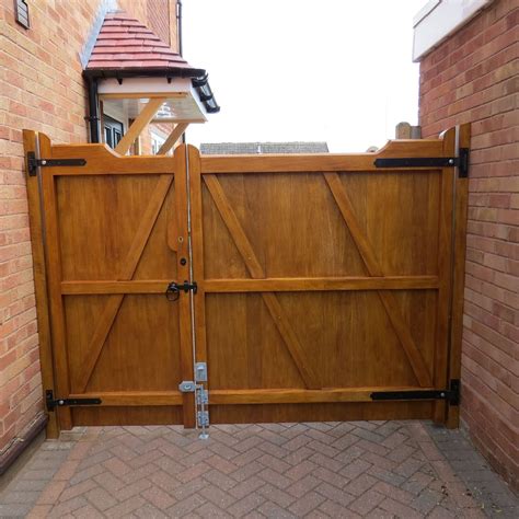 Wooden Driveway Gates Aesthetic And Functional Wooden Home