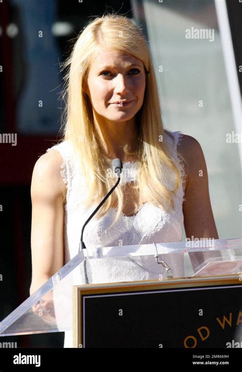 Gwyneth Paltrow Is Awarded A Star On The Hollywood Walk Of Fame During