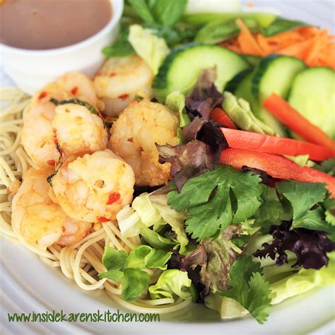 I was doubtful as i was making it but was definitely pleased with the outcome. Grilled Shrimp Asian Salad with Thai Peanut Dressing | Inside Karen's Kitchen