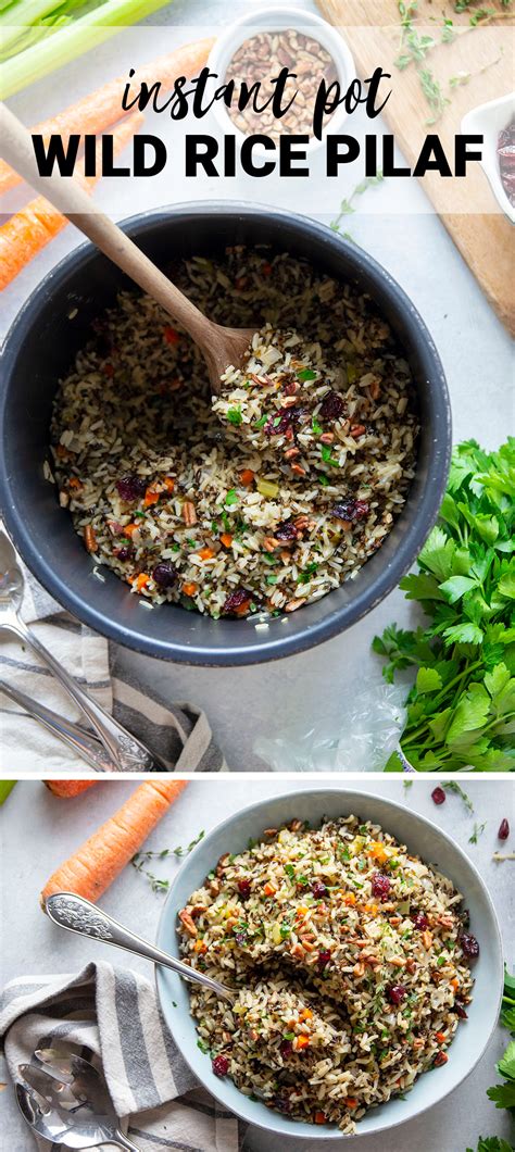 Instant Pot Wild Rice Pilaf