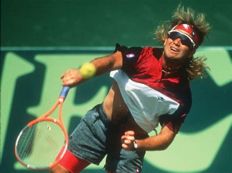 Pictorial Tribute To Style Icon Andre Agassi From Lion Mane Wigs To Bandanas Tennis365