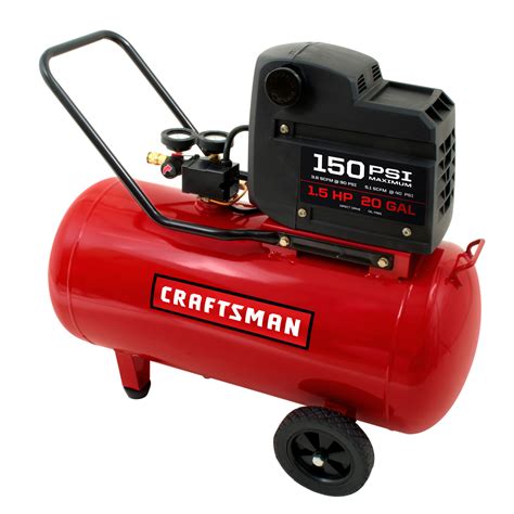 Craftsman 20 Gallon 15 Hp Oil Free Portable Horizontal Air Compressor