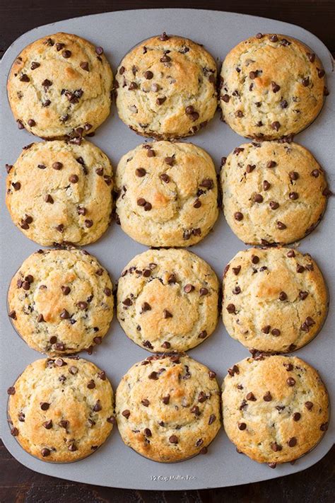 Pour batter into prepared muffin cups or flat bottomed ice cream cones. Bakery Style Chocolate Chip Muffins - Cooking Classy