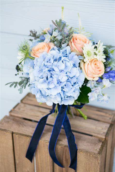 Uk Blue Wedding Bouquet Peach Wedding Bouquet