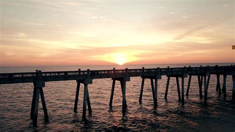 Sunrise In Pensacola Beach Florida Usa 4k Youtube