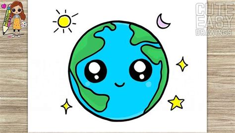 20 Easy Earth Drawing Ideas How To Draw Earth Blitsy