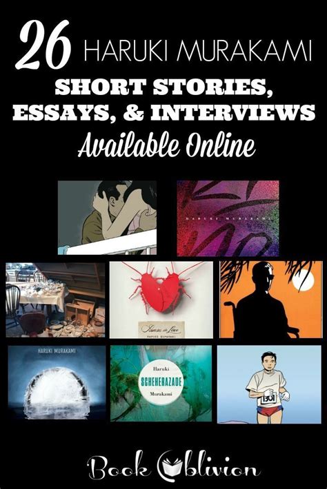 26 Murakami Short Stories Essays And Interviews Book Oblivion Short Stories Haruki