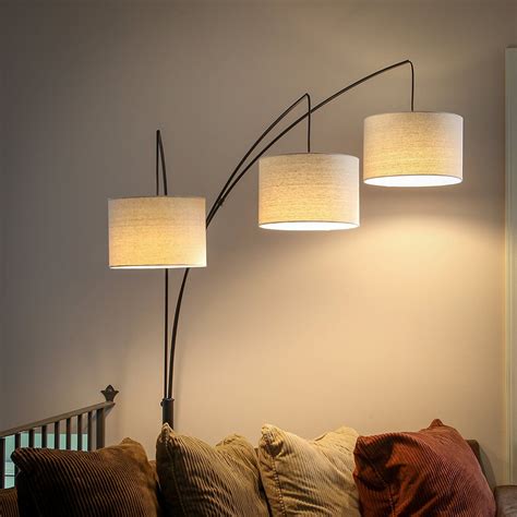 Trilage Led Floor Lamp Contemporary Stylish Elegance In A Classic