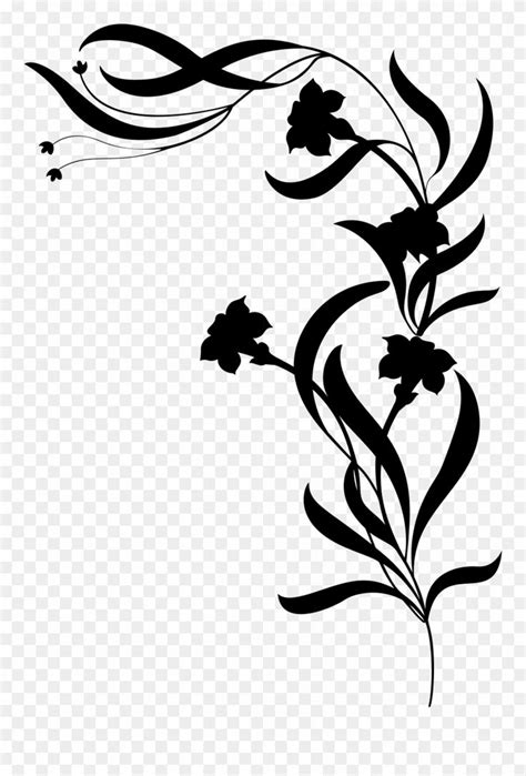 Flower Vine Silhouette Png Clipart Flower Vine Tattoos Flower